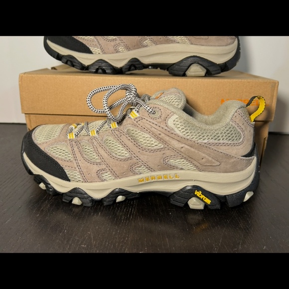 Merrell Moab 3 Trail Hiking Shoes Sneakers Taupe/Yellow Womans 8.5M - Picture 7 of 16